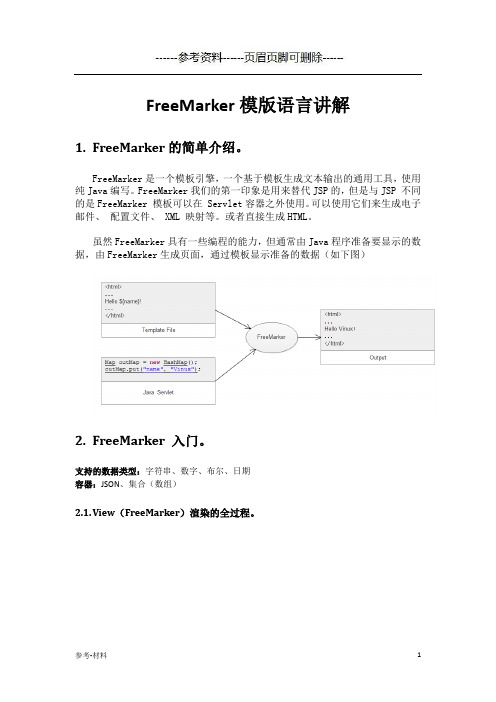 FreeMarker功能详解(参考仅供)