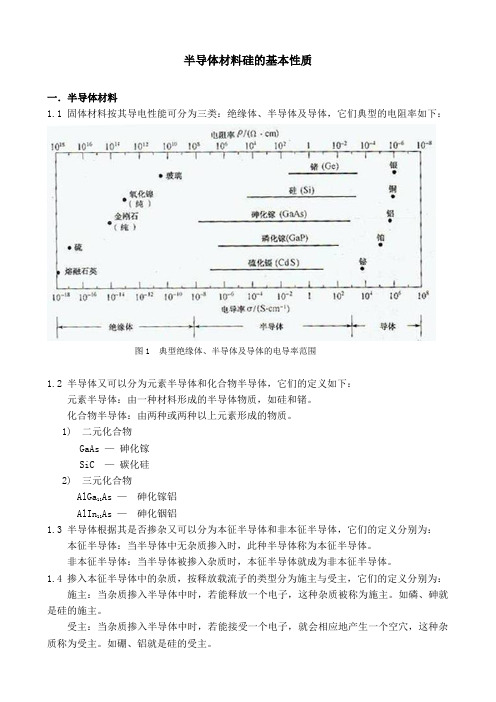 半导体材料的基本性质