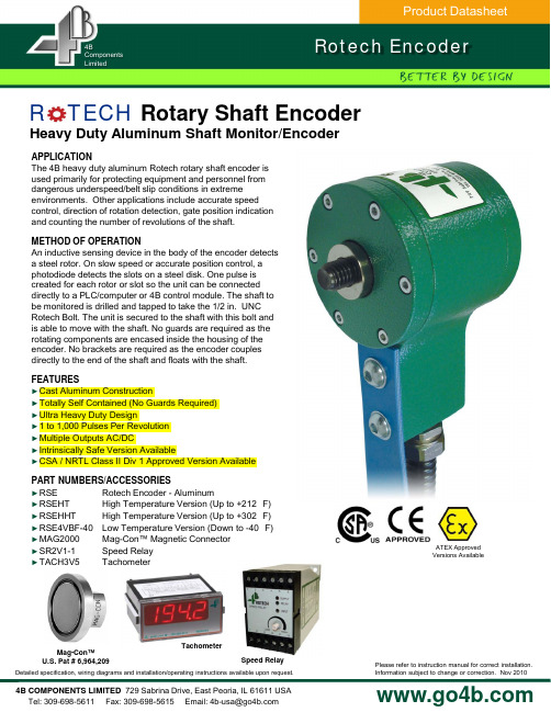 4b components limited rotech encoder mag-con