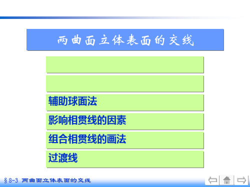两曲面立体表面的交线