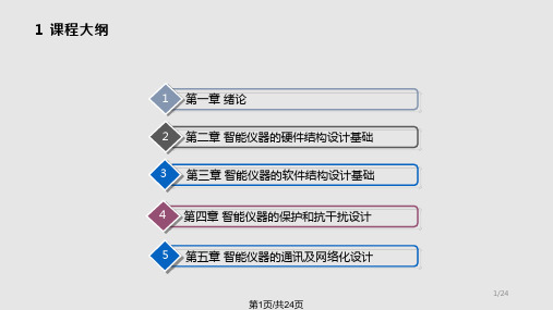 智能仪器设计基础I正式PPT课件