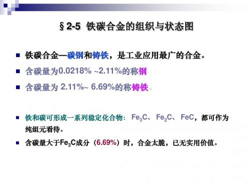 2-5_铁碳合金的组织与状态图