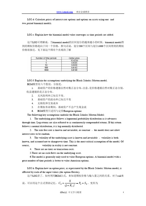 CFA NOTES