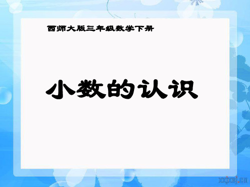 《小数的认识》小数的初步认识PPT课件