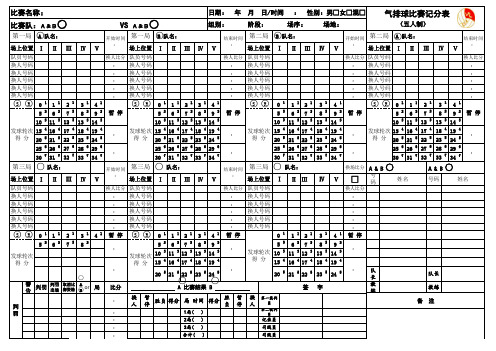 2017-2020版 气排球比赛记分表(五人制)_启翔科技版本