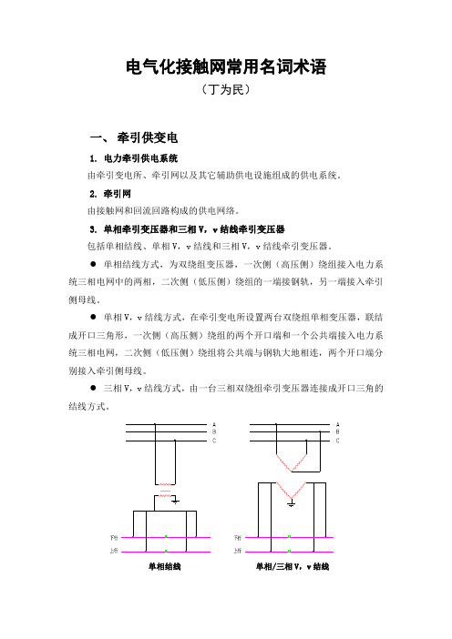 电气化接触网常用名词术语