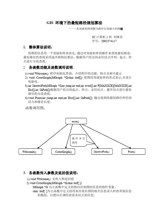 GIS环境下的最短路径规划算法