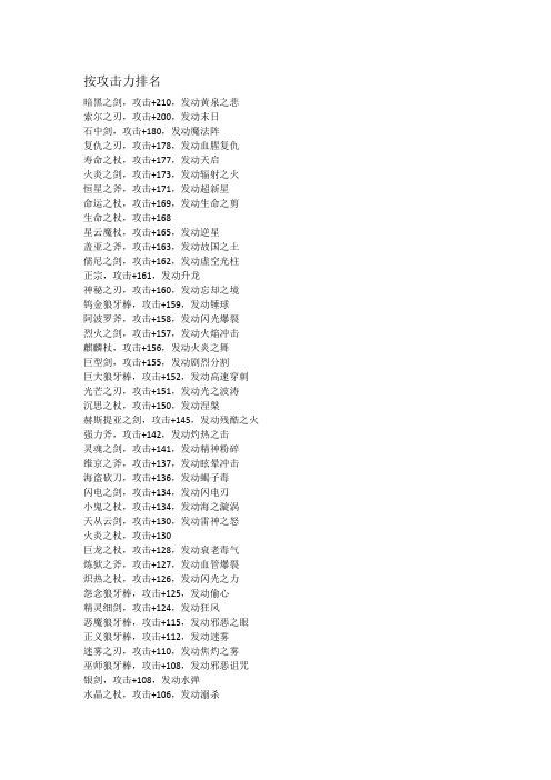 黄金太阳2发掘武器