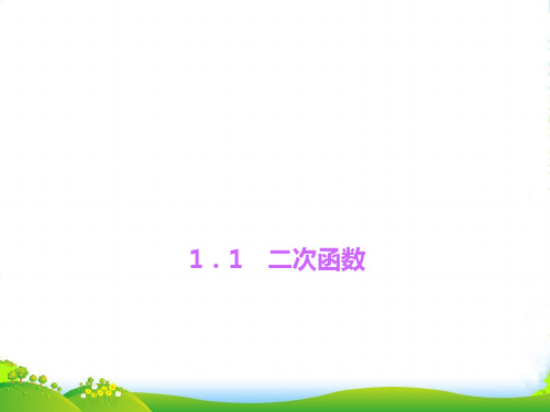 新浙教版九年级数学上册《二次函数》课件