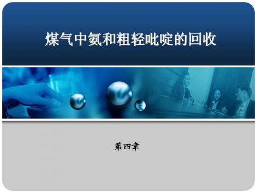 第四章 煤气中氨和粗轻吡啶的回收