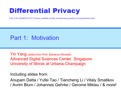 Differential Privacy