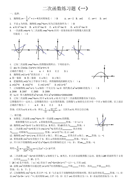 二次函数(教师版)