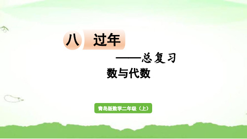 数与代数二年级上册数学青岛版