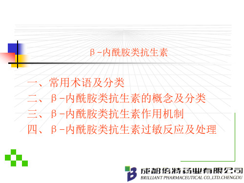 β-内酰胺作用机制及其过敏反应