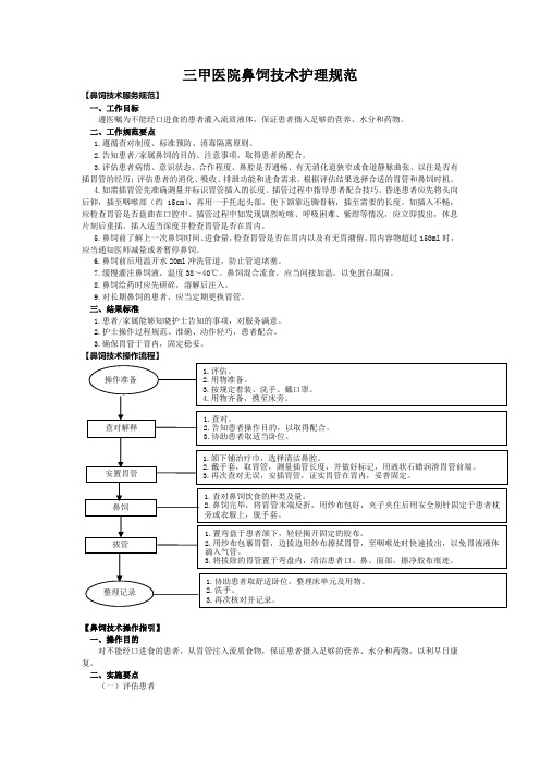 三甲医院鼻饲技术护理规范