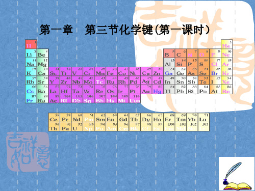 高中化学优质课课件《化学键》课件3