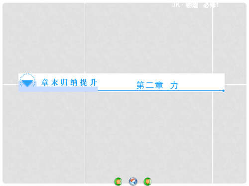 高中物理 第2章 力章末归纳提升课件 教科版必修1