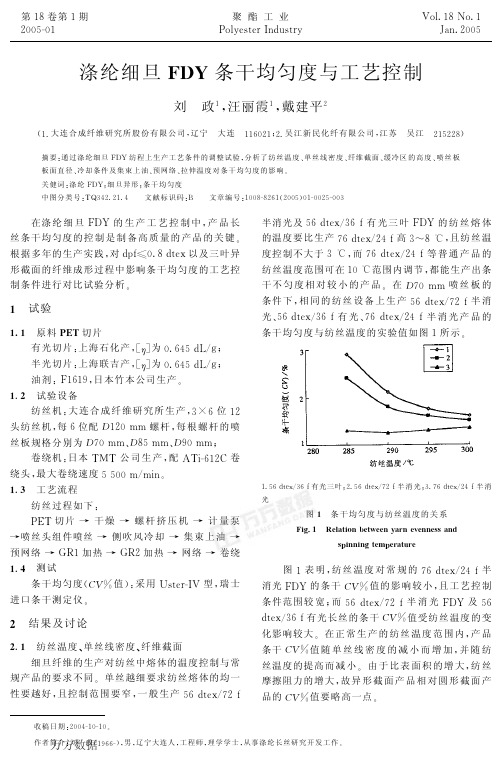 涤纶细旦FDY条干均匀度与工艺控制.pdf 141KB