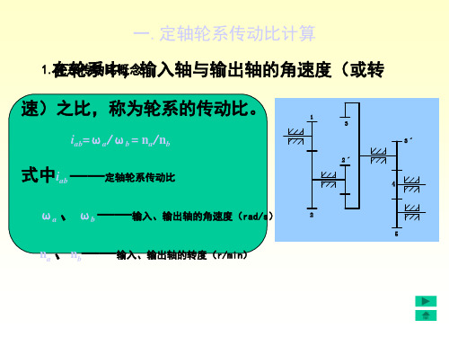 定轴轮系传动比的计算99440