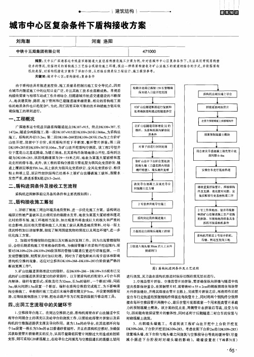 城市中心区复杂条件下盾构接收方案