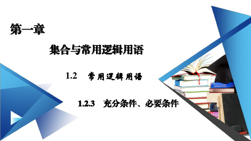 新教材人教B版必修第一册 1.2.3 充分条件、必要条件 课件(45张)