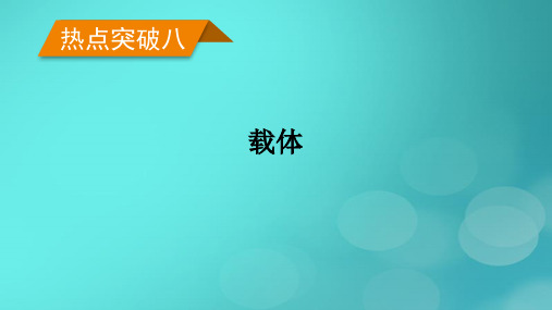 (新高考适用)2023版高考生物二轮总复习 热点突破8 载体课件