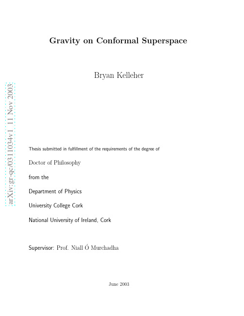 Gravity on Conformal Superspace