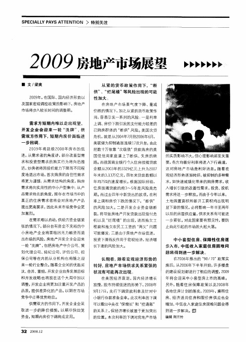 2009房地产市场展望