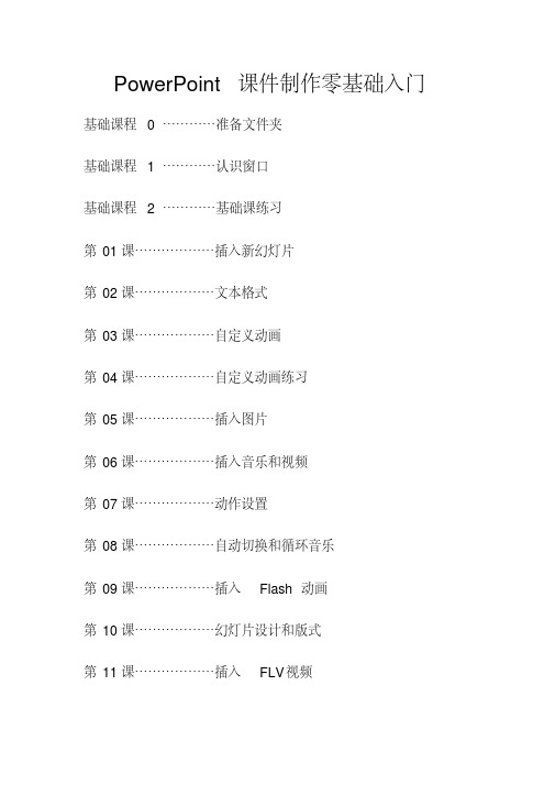 课件制作零基础入门