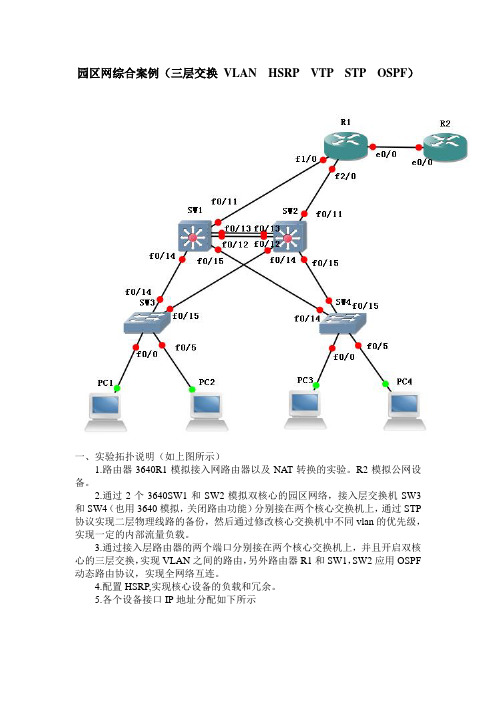 园区网络综合配置案例