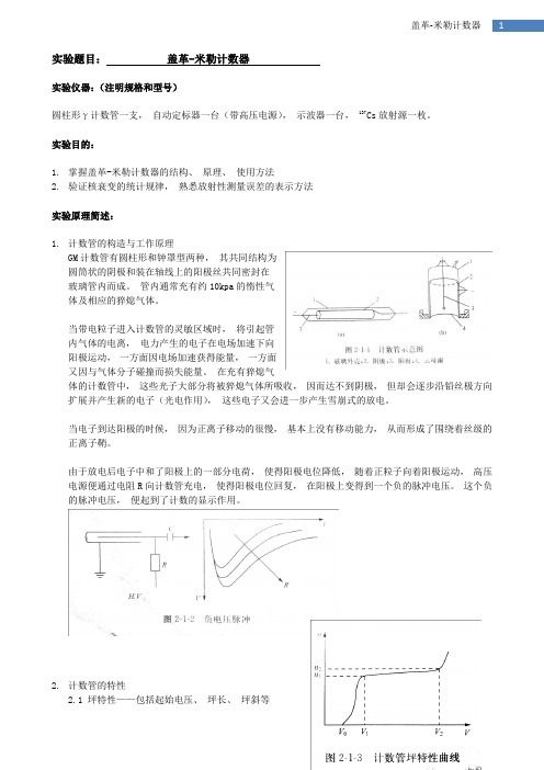 大连理工盖革米勒计数器