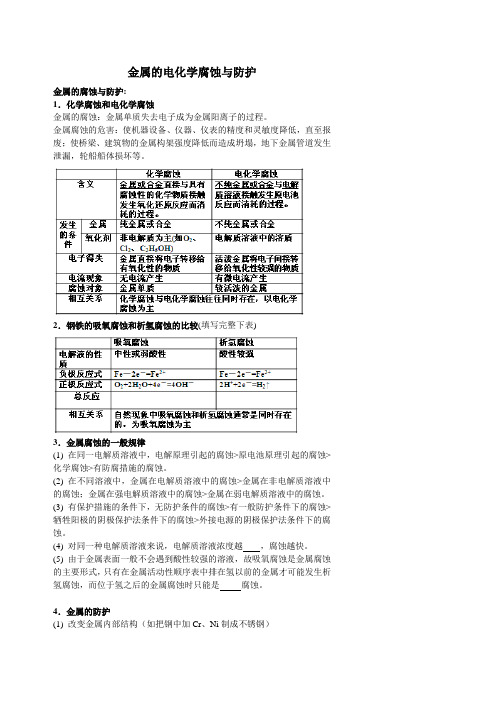 5总复习：金属的电化学腐蚀与防护