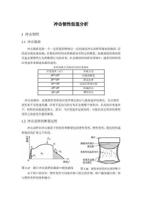 冲击韧性低值分析