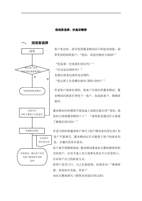 太原恒大绿洲迎客辞与沙盘将解说辞