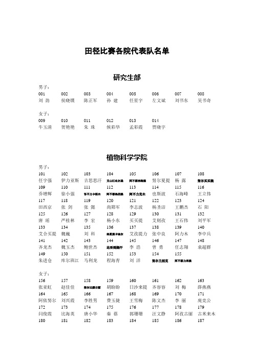 大学第37届运动会秩序册