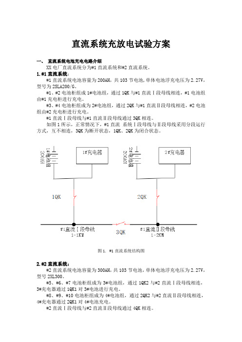 蓄电池核对性放电实验方案