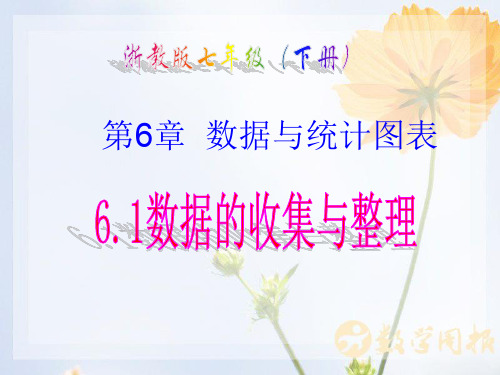 浙教版初一数学下册6.1 数据的 课件