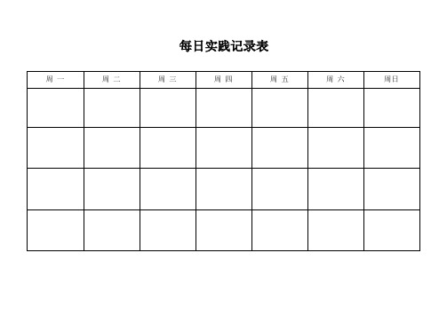 每日实践记录表和报恩父母的28件事+善行的100种方式