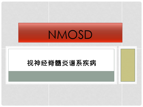 视神经脊髓炎谱系疾病-精品医学课件