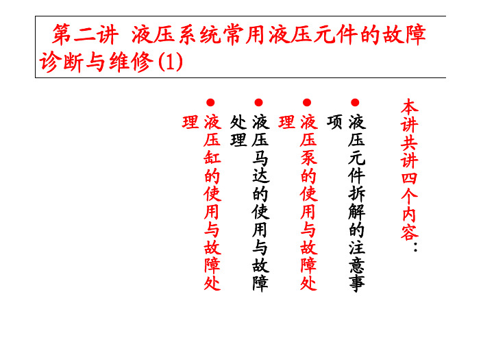 02第二讲 液压系统常用液压元件的故障诊断与维修(1)-96