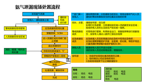 氨气泄漏现场处置流程(可编辑)