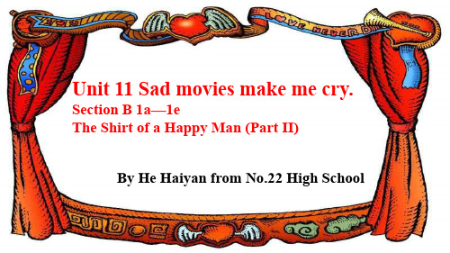 人教版九年级全一册英语《Unit 11 Sad movies made me cry. Sect》课件公开课 (26)