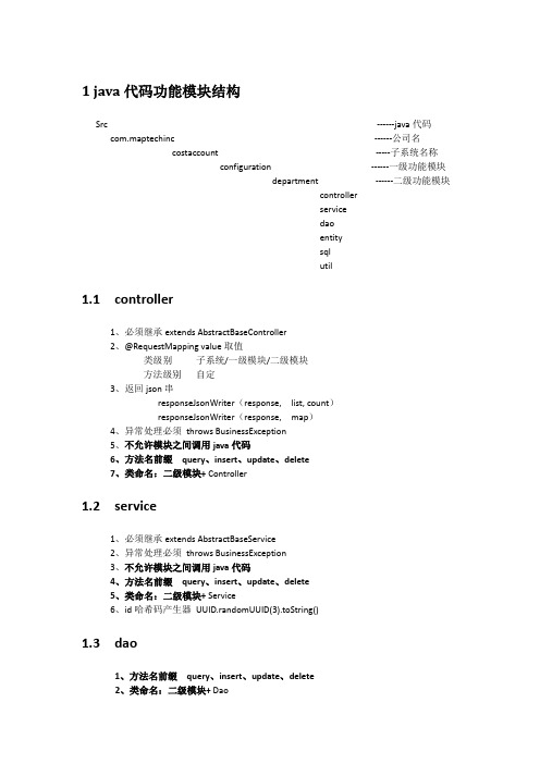 java编码规范