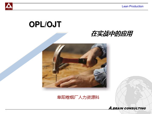 推荐—OPL和OJT培训教材 PPT课件