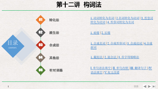 高中语法：12-构词法(含答案)