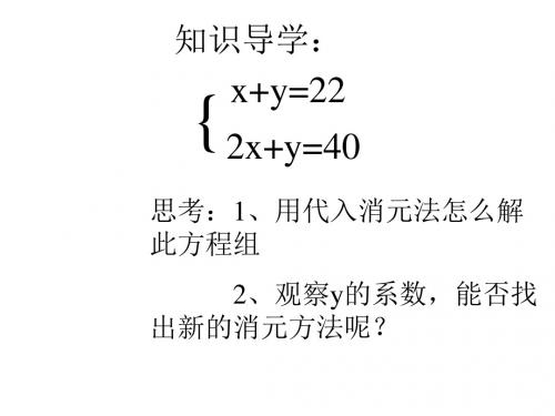 加减消元法 PPT课件 2 人教版