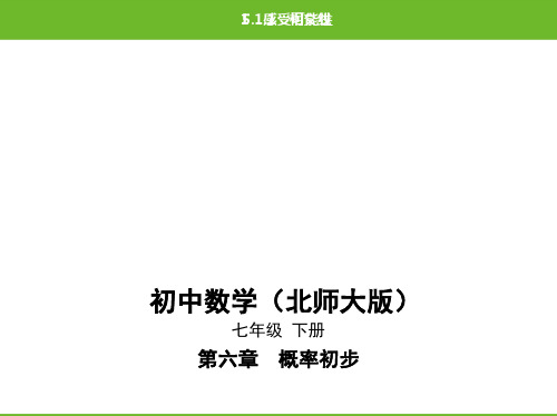 北师大版数学七年级下册第6章 概率初步p6.1