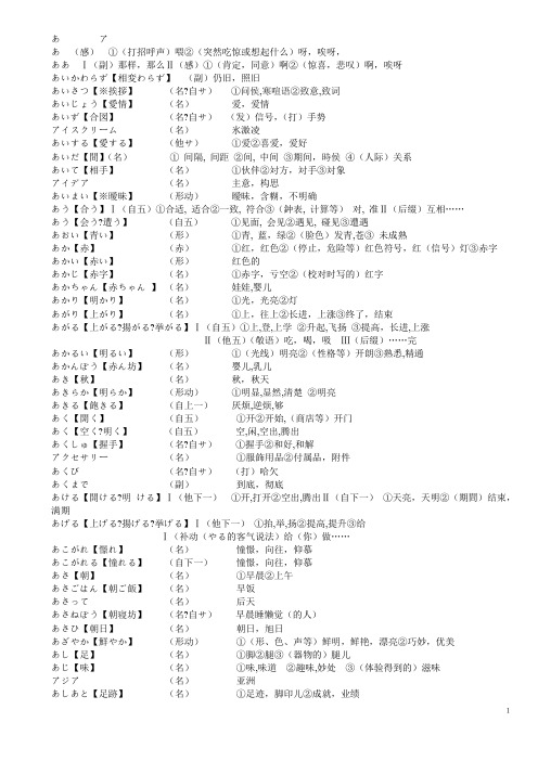 考研日语核心单词4000