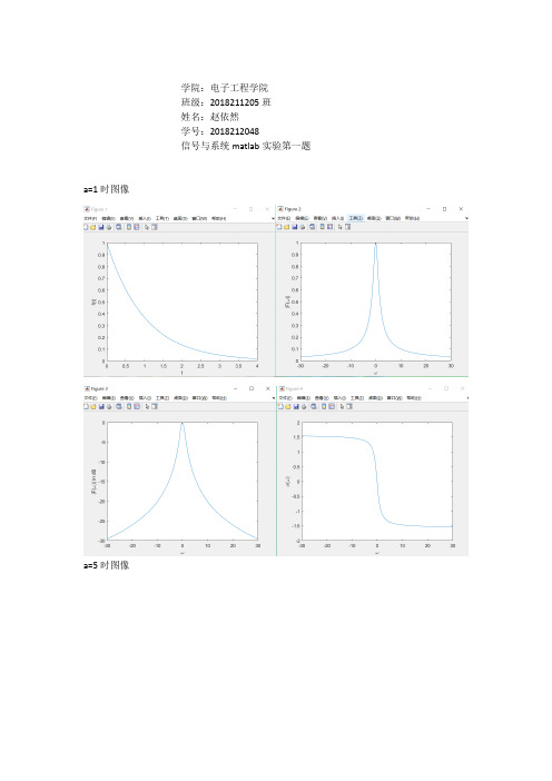 北邮信号与系统matlab实验作业：习题1  绘制典型信号及其频谱图