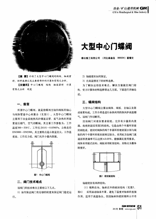 大型中心门蝶阀